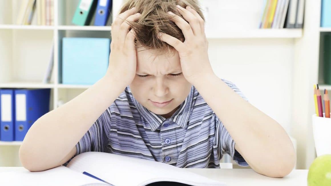 Enfant surmené
